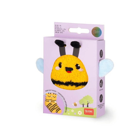 Meias antiderrapantes Legami Abelha Criança