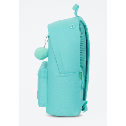 Mochila escolar Benetton Turquesa 41cm