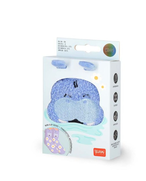 Meias antiderrapantes Legami Hippo Criança