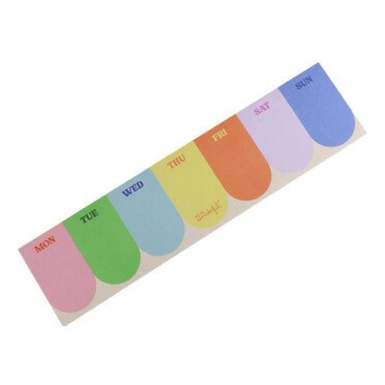 Planificador Semanal Mr Wonderful Colorido