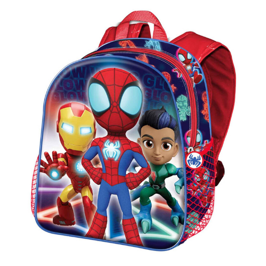 Mochila Spidey 3d Glow 31cm - Papelaria Encantada