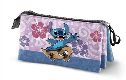 Estojo triplo Stitch Skate