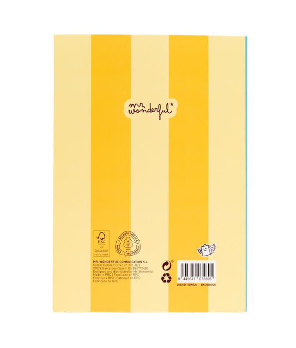 Caderno com Notas Adesivas e Autocolantes - Mr.wonderful