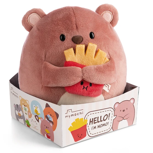Mymochi Hello Edition, Urso Nomo 16cm, c/batatas fritas em caixa