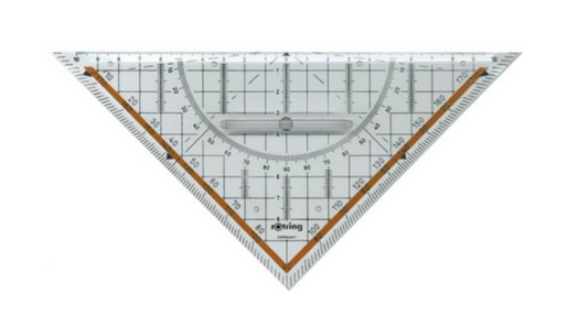 Esquadro geometrico rotring 20cm