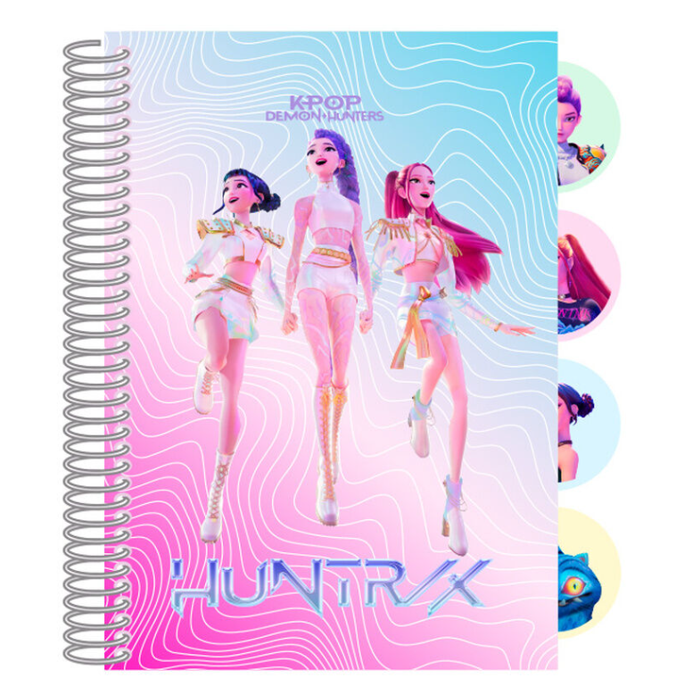 Caderno A6 Kpop Demon Hunters Pautado