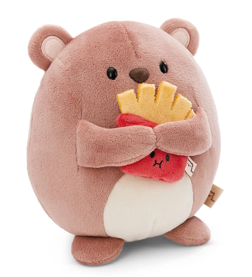 Mymochi Hello Edition, Urso Nomo 16cm, c/batatas fritas em caixa