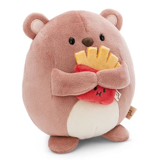 Mymochi Hello Edition, Urso Nomo 16cm, c/batatas fritas em caixa