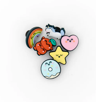 Pins Arco-íris, unicórnio, coração, estrela e cerejas Mr.Wonderful