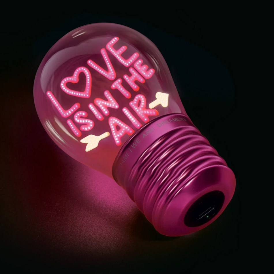 Candeeiro decorativo em forma de candeeiro - O amor está no ar - Bulb Fiction - Legami