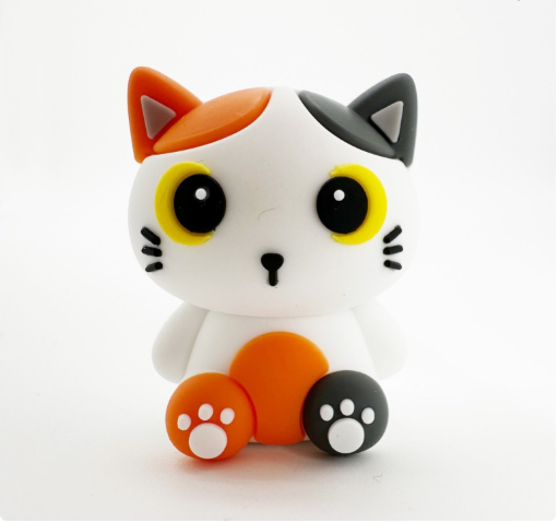 Borracha 3D itotal Gato Laranja
