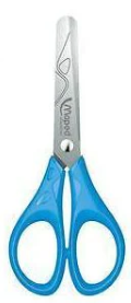 Tesoura maped 13cm escolar redonda azul