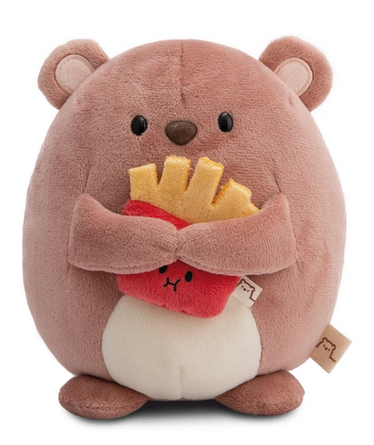 Mymochi Hello Edition, Urso Nomo 16cm, c/batatas fritas em caixa