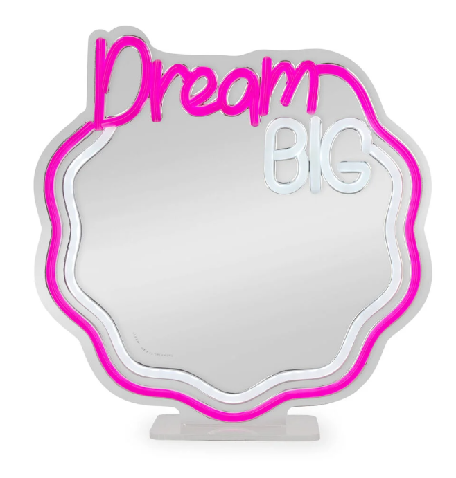 Espelho com luz LED de efeito néon - É um sinal - Legami