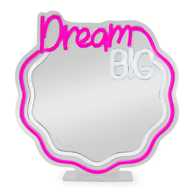 Espelho com luz LED de efeito néon - É um sinal - Legami