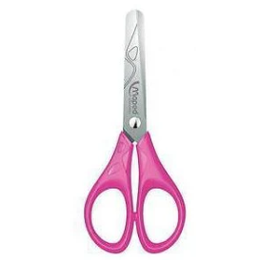 Tesoura maped 13cm escolar redonda rosa