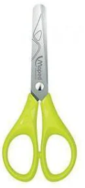 Tesoura maped 13cm escolar redonda verde