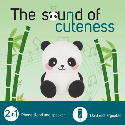 Caixa de som sem fio com suporte - O som da fofura - Panda Legami