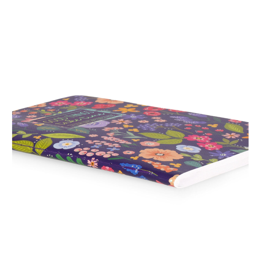 Caderno A6 com linhas Flores Legami