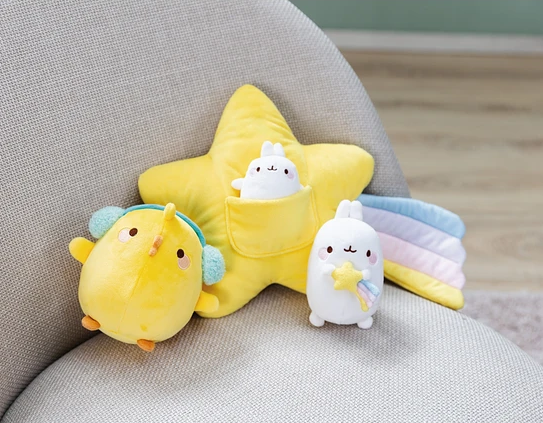 Nici - Molang 2 | Piu Piu 16cm c/ protetores auriculares em caixa