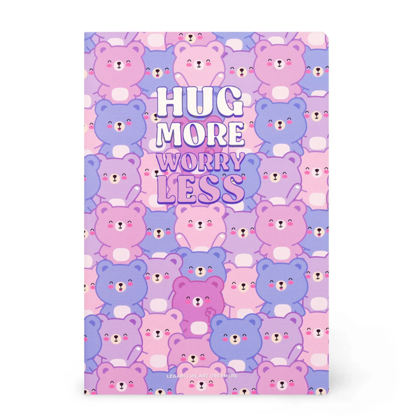 Caderno A6 com linhas Ursinho Legami