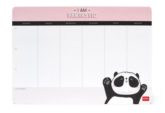 Tapete de rato em papel Panda e cubo de notas - Smart Notes - Legami