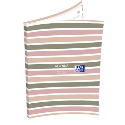 Agenda Escolar Semanal 12 Meses 2025-2026 Oxford Color Block A6
