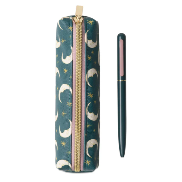 Conjunto Caneta e Estojo Teal Moon – DesignWorks Ink
