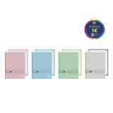 Caderno A4 capa dura espiral Oxford Live & Go Europeanbook 1 pautado Pastel