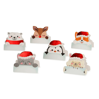 Conjunto de 12 etiquetas de Natal