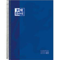 Caderno A4 capa dura espiral Oxford School Quadriculado 150 Folhas 90G Azul