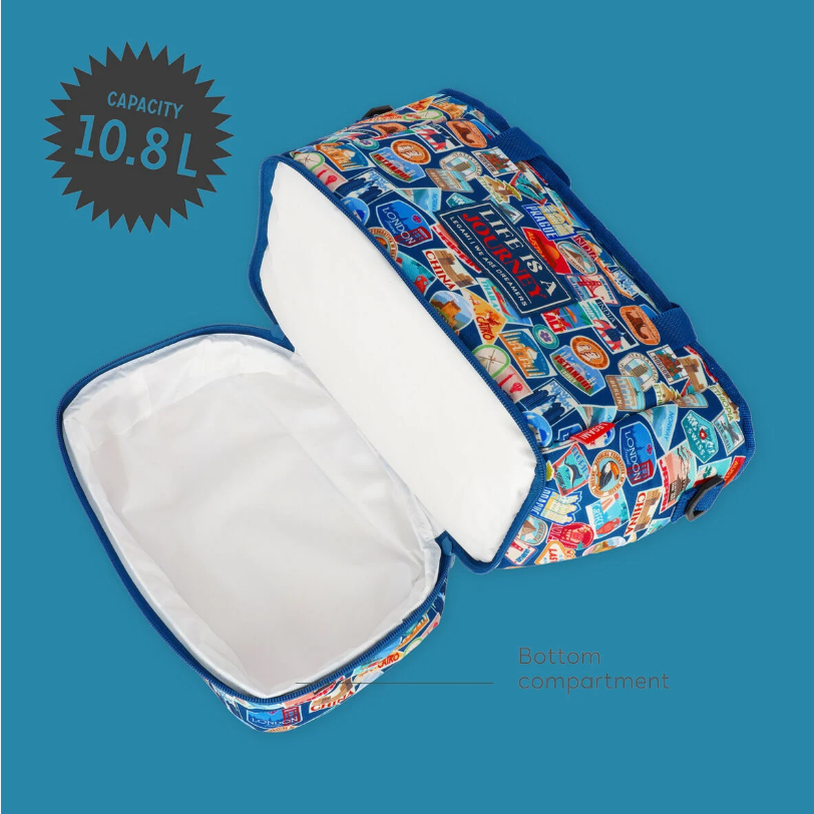 Lancheira térmica Adesivos de viagem 10.8 litros Legami