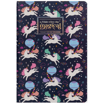 Caderno A5 com linhas Unicórnio Legami