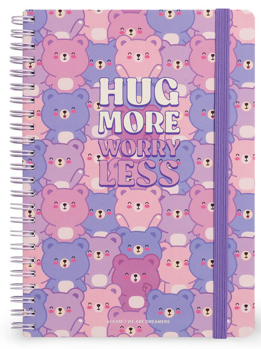Caderno Legami A5 Espiral linhas - Teddy Bear