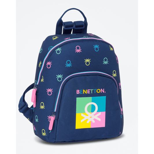 Mochila Pre-escolar Benetton 30cm Azul-marinho
