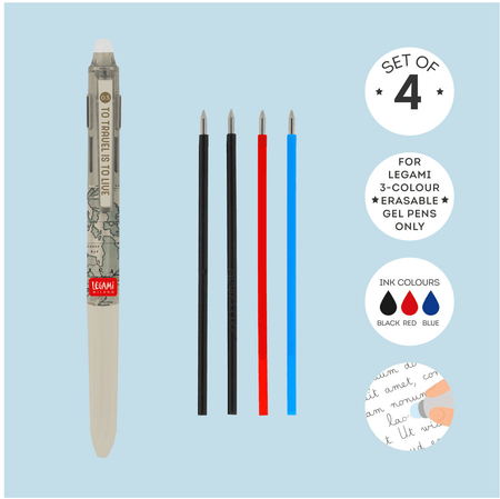 Recargas Canetas legami 3 cores - Papelaria Encantada