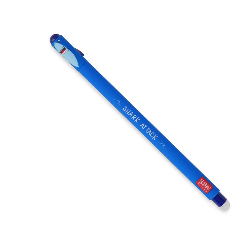 Caneta apagável Tubarão - Papelaria Encantada