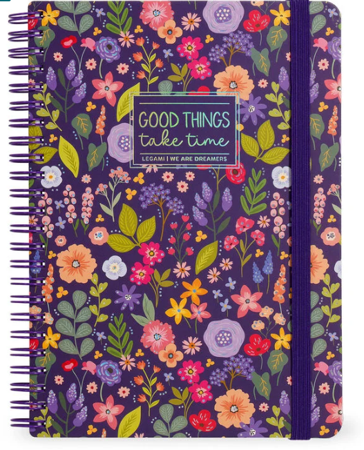 Caderno A4 Legami Espiral Maxi - Flowers