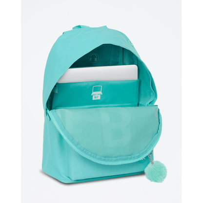 Mochila escolar Benetton Turquesa 41cm