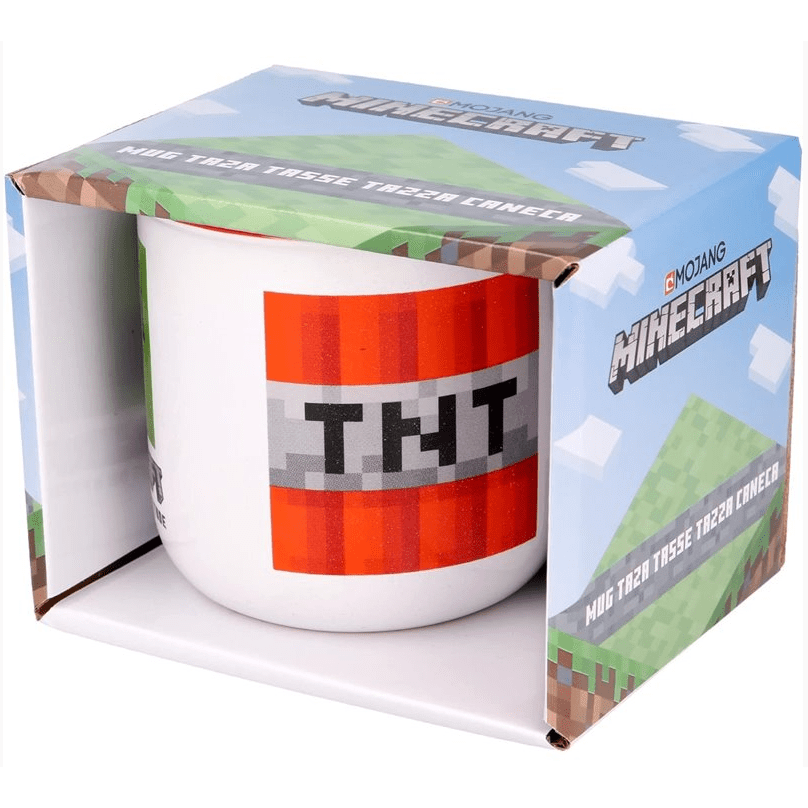 Caneca Minecraft Creeper + TNT 400ML