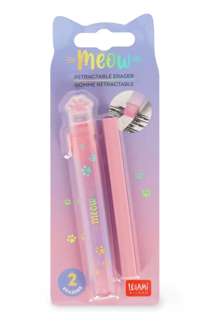 Borracha retrátil com recarga Meow Legami