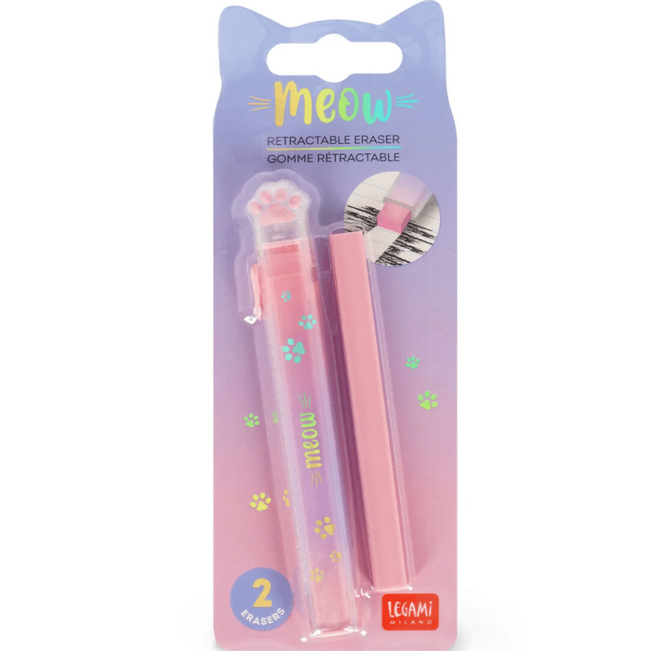 Borracha retrátil com recarga Meow Legami