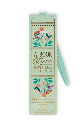 Marcador de livro com elástico flores Legami