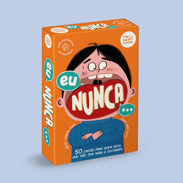 Desbloqueadores de conversa - Eu Nunca... The Happy Gang