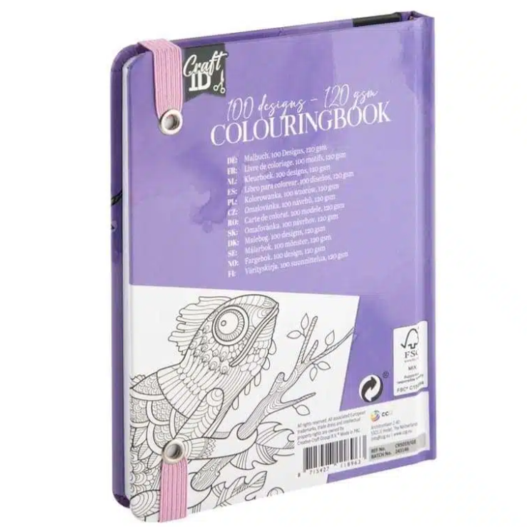 Livro de bolso A6 Animais 50 paginas