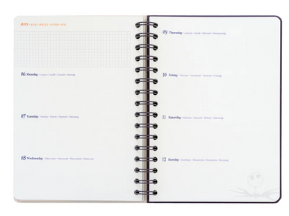 AGENDA ANUAL 2026 SEMANA VISTA A5 DISNEY PESADELO ANTES DO NATAL