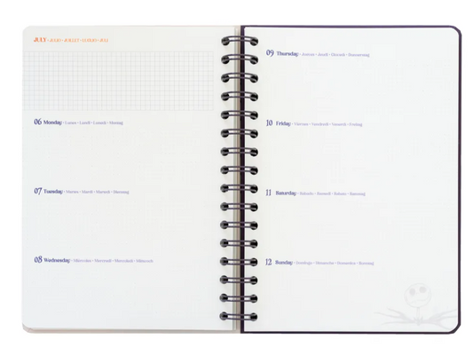 AGENDA ANUAL 2026 SEMANA VISTA A5 DISNEY PESADELO ANTES DO NATAL