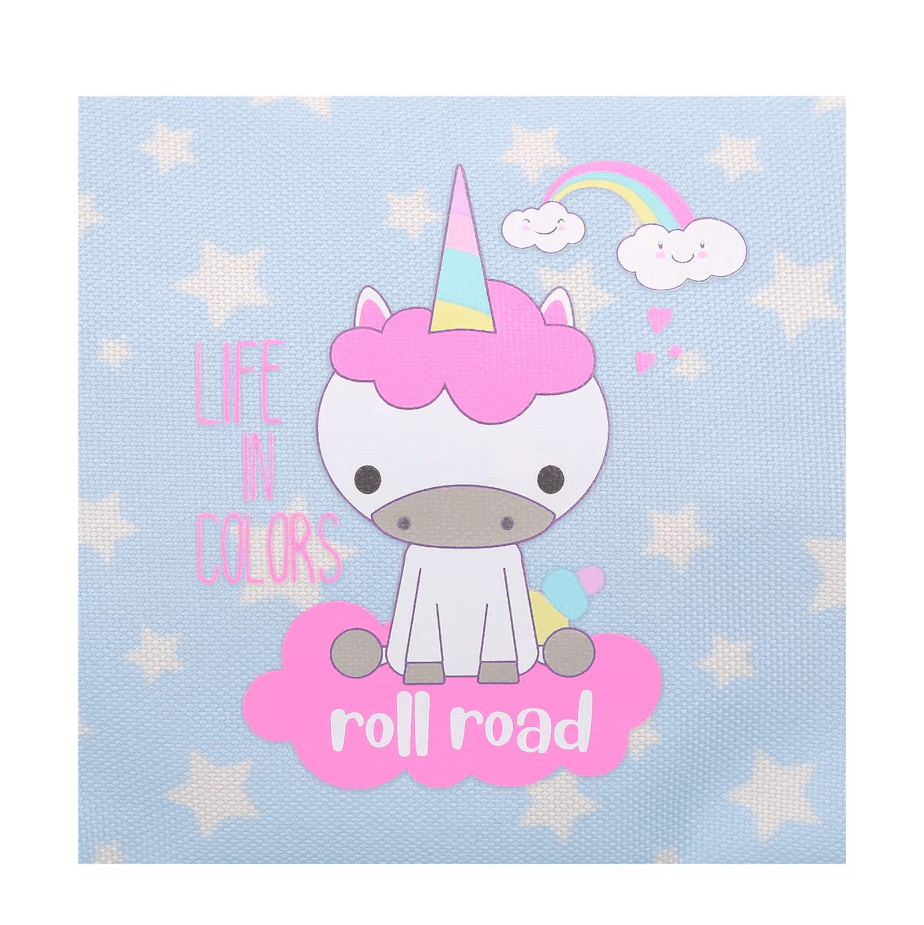 Estojo porta lápis triplo unicórnio - Papelaria Encantada