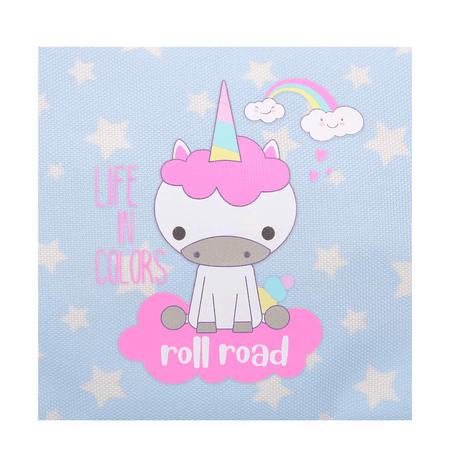 Estojo porta lápis triplo unicórnio - Papelaria Encantada