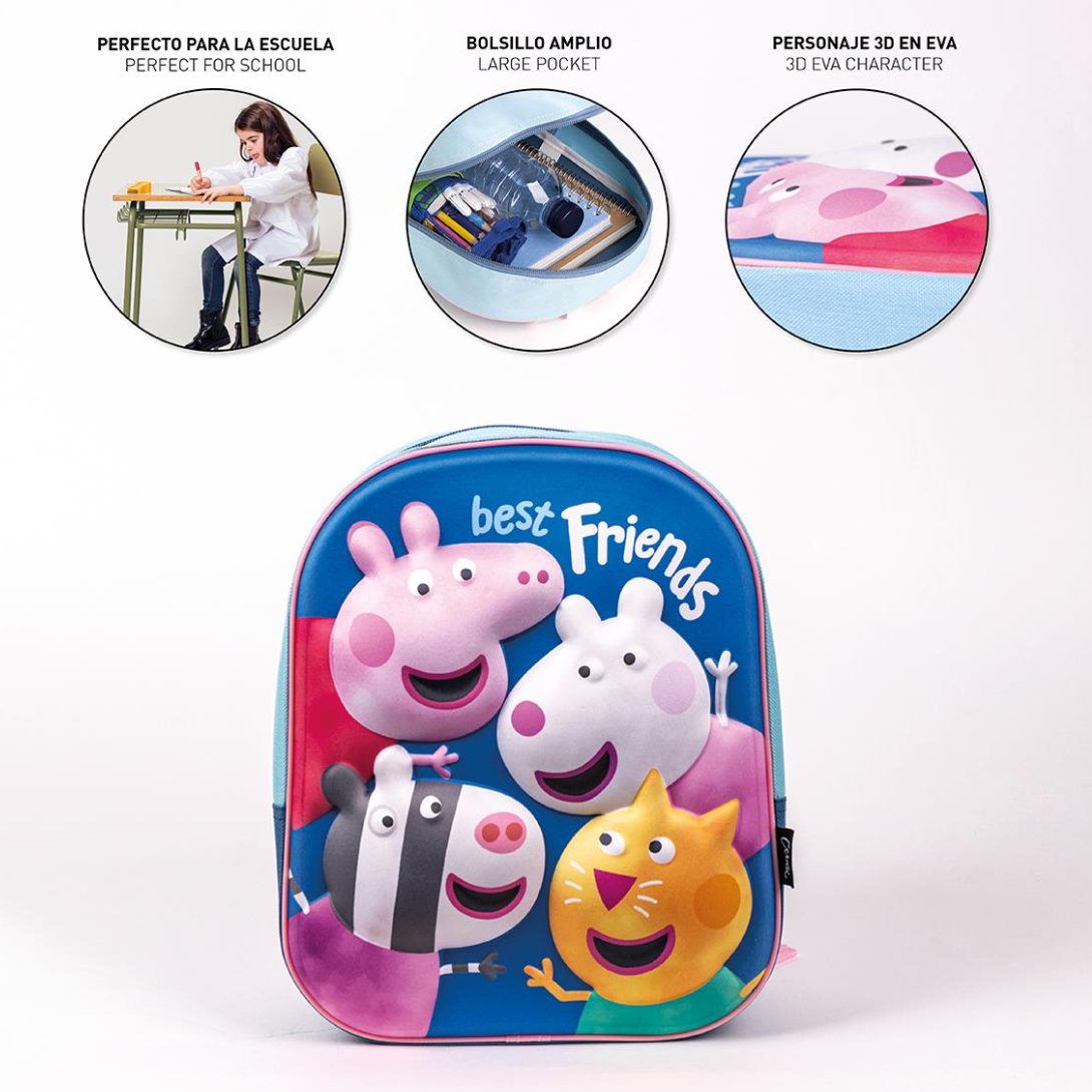Mochila peppa pig pré-escolar - Papelaria Encantada